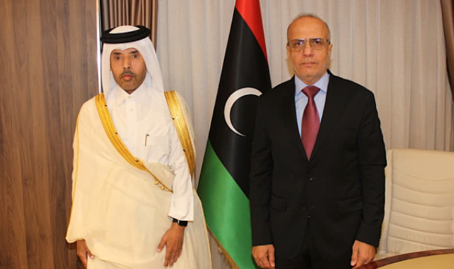 Libya Cumhurbaşkanlığı Konseyi Başkan Yardımcısı, Katar’ın Trablus Büyükelçisi ile görüştü