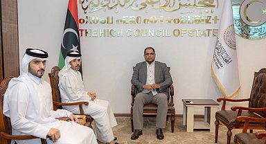 Libya Yüksek Devlet Konseyi Birinci Başkan Yardımcısı Katar Büyükelçisi ile görüştü