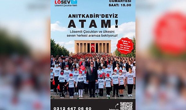 LÖSEV, tüm Türkiye’yi Atatürk’ün huzuruna davet ediyor