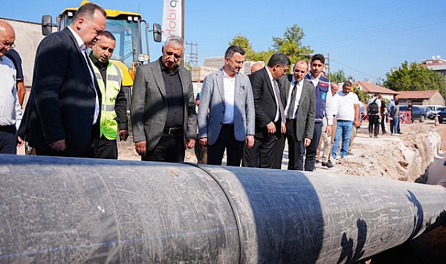 Manisa Akhisar’da 3,5 kilometrelik içme suyu hattı yenileniyor
