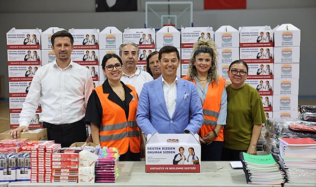 Marmaris'te ihtiyaç sahibi öğrenciler için eğitim desteği başladı