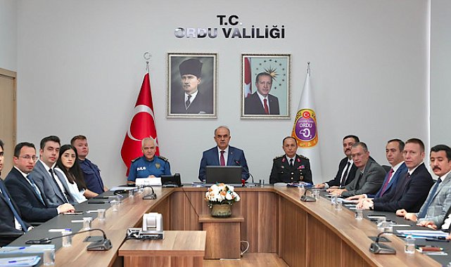Ordu'da eylül ayı güvenlik ve asayiş toplantısı yapıldı