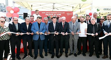 Osmangazi’de 62 tezgahlı pazar alanı hizmete açıldı