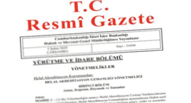 Resmi Gazete başlıkları 