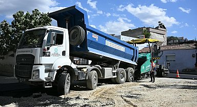 Salihli Çiçek Caddesi’nde 3 bin ton sıcak asfalt serilecek