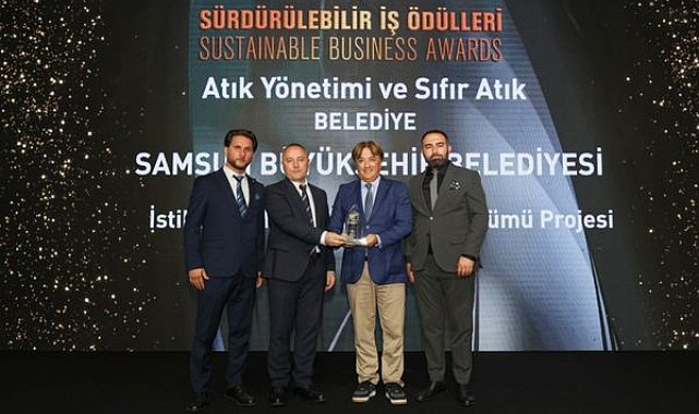 Samsun Büyükşehir Belediyesi’ne Sürdürülebilir İş Ödülleri 2026’da ödül