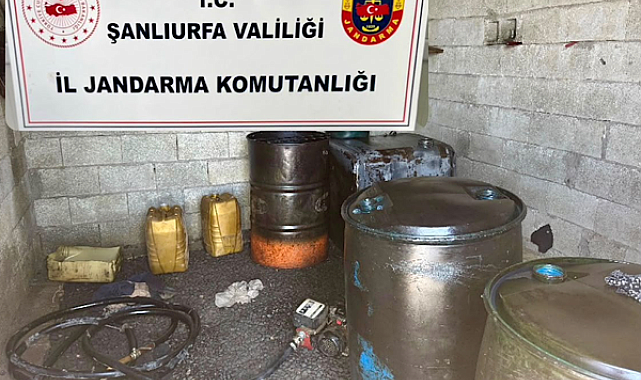 Şanlıurfa'da 1650 litre kaçak akaryakıt ele geçirildi