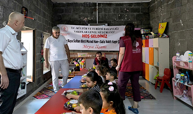 Tarihi vakfın hayır şartı Diyarbakır’da çocuklarla buluştu