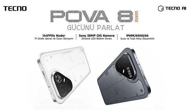 TECNO POVA 8 Serisi Türkiye’de satışta!