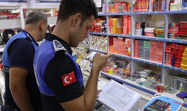 Toroslar’da okul öncesi kırtasiye denetimi yapıldı