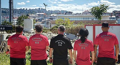 Trabzon’da arama kurtarma ekiplerine K-9 eğitimi