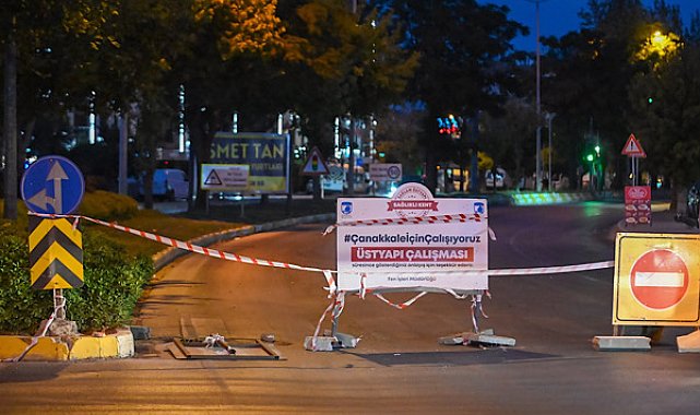 Troya Caddesi'ndeki yenileme çalışmaları tamamlandı