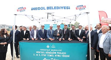 Turgutalp kentsel dönüşüm projesinin 2. ve 3. etaplarında temel atıldı