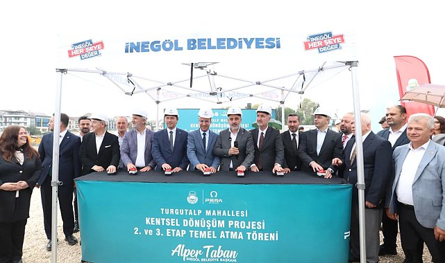 Turgutalp kentsel dönüşüm projesinin 2. ve 3. etaplarında temel atıldı
