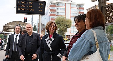 Ünlüce, Avrupa Hareketlilik Haftası kapsamında tramvayla işe gitti