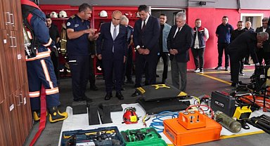 Vali Koç’tan itfaiye teşkilatına ziyaret