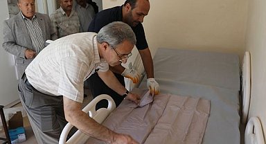 Van’da yatağa bağımlı vatandaşlara hasta yatağı desteği