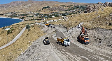 Van Gölü Sahil Yolu’nda çalışmalar hızlandı: Mollakasım-Ayanis etabında son viraj