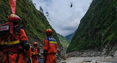Xizang’daki heyelan bölgesinde tüm imkânlar seferber edildi