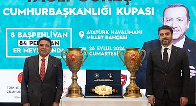 Yağlı güreş Cumhurbaşkanlığı Kupası öncesi basın toplantısı gerçekleştirildi