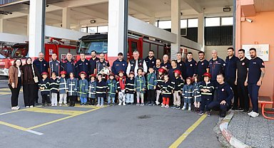 Yalova'da İtfaiye Haftası kapsamında öğrencilere eğitim verildi