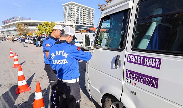 Afyon’da Toplu Taşıma ve Ticari Taksilere Sıkı Denetim
