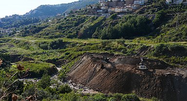 Alanya Benliler Deresi’nde heyelan riskine karşı çalışma başlatıldı