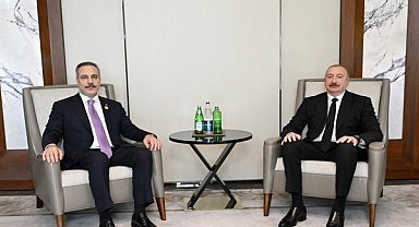 Aliyev ile Fidan, Azerbaycan-Türkiye ilişkilerini görüştü
