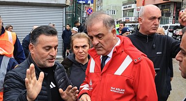 Aslan: İstanbul genelinde sel müdahaleleri sürüyor