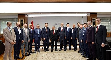 Başkan Büyükkılıç, yeniden seçilen Gülsoy ve Büyüksimitci’yi kabul etti