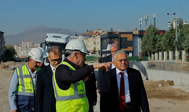 Belediye Başkanı Büyükkılıç, Kartal Kavşağı çalışmalarını inceledi
