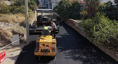 Bodrum'da yol bakım ve asfalt çalışmaları sürüyor 