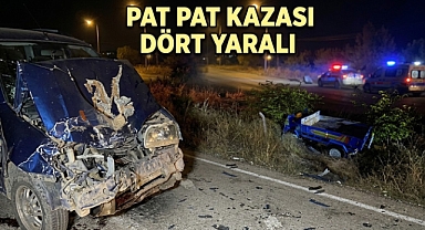 Bolvadin Çıkışında Feci Kaza: Otomobilin Çarptığı Patpat 3 Metreden Uçtu, 4 Yaralı