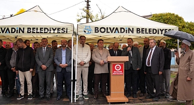Bolvadin İlçe Müftülüğü Yeni Hizmet Binasının Temeli Dualarla Atıldı
