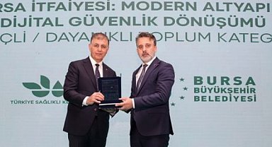 Bursa itfaiyesinin dijital dönüşüm projesine ödül