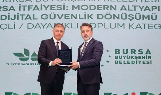 Bursa itfaiyesinin dijital dönüşüm projesine ödül