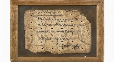 Cepheden eve giden bisküviye yazılmış 111 yıllık Noel mesajı
