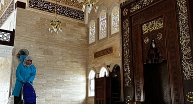 Çorum’da 142 ibadethanede temizlik çalışması yapıldı