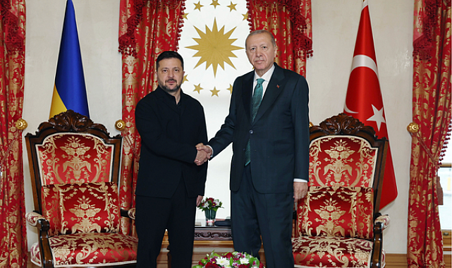 Cumhurbaşkanı Erdoğan, Ukrayna Devlet Başkanı Zelenski ile görüştü