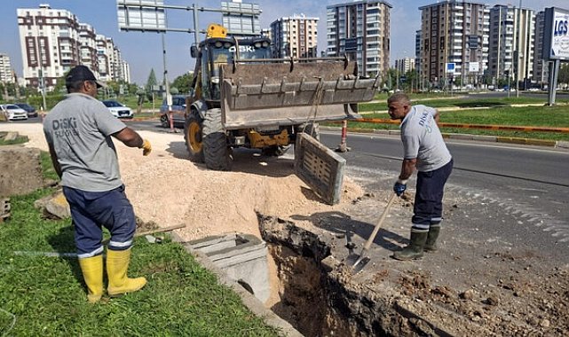 DİSKİ’den Mahabad Bulvarı’nda yağmur suyu çalışması
