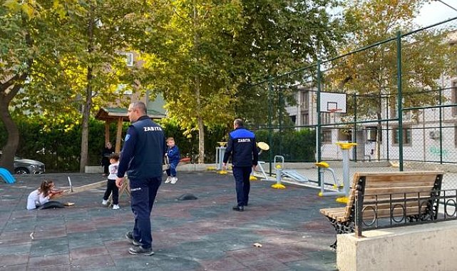 Gemlik’te çocuk parklarında zabıta denetimi