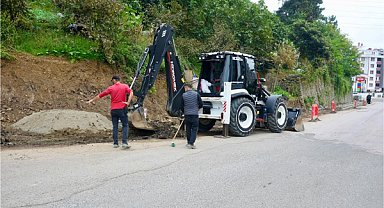 Giresun Belediyesi ulaşım güvenliği için kaldırım çalışmalarına başladı