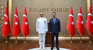 Gölcük Tersanesi Komutanı Afacan, Vali Aktaş’ı ziyaret etti