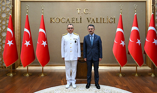 Gölcük Tersanesi Komutanı Afacan, Vali Aktaş’ı ziyaret etti