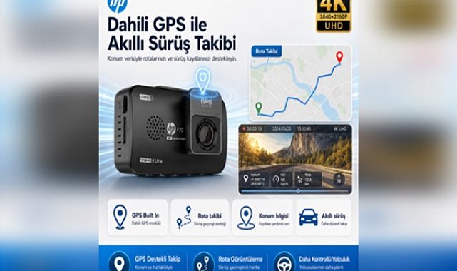 HP P70 4K araç içi kamera EVOFONE güvencesiyle satışta