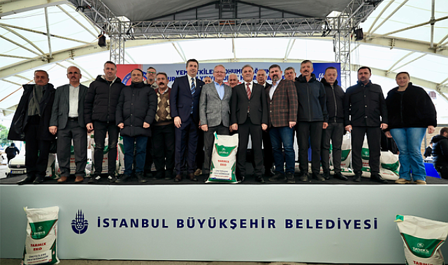 İBB’den çiftçilere 116 ton yem bitkisi tohumu ve hasat makinesi desteği
