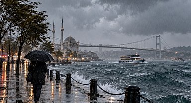 İstanbul’da kuvvetli yağış ve fırtına bekleniyor