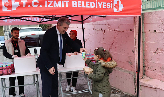 İzmit’te üç ilkokulda öğrencilere beslenme desteği sağlandı