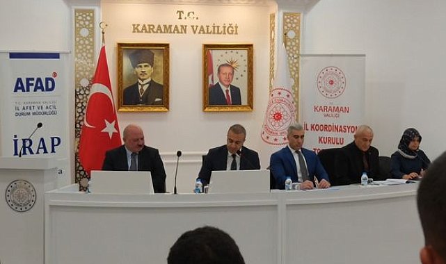 Karaman’da İl Afet Risk Azaltma Planı değerlendirildi