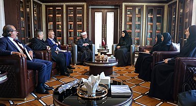 Katar Uluslararası İşbirliğinden Sorumlu Devlet Bakanı , Kudüs Müftüsü ile görüştü